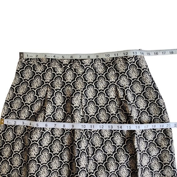 Loft black cream mini skirt sz 2 - Picture 8 of 10